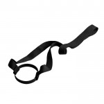 Lanyard posavasos con correa de silicona ideal parea festivales color negro vista 1