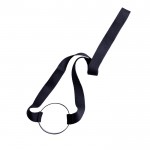 Lanyard posavasos con correa de silicona ideal parea festivales color negro vista 2