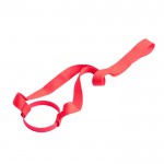 Lanyard posavasos con correa de silicona ideal parea festivales color rojo vista 1