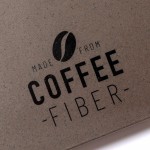 Cuaderno con tapas de fibra de café color marrón cuarta vista