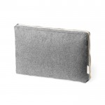 Funda acolchada para ordenador de algodón reciclado GRS 15'' color negro primera vista