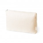 Funda acolchada para ordenador de algodón reciclado GRS 15'' color natural primera vista
