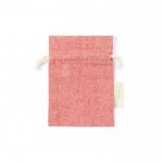 Bolsa de algodón reciclado 120 g/m2 color rojo primera vista