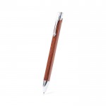 Bolígrafo de madera natural color madera cuarta vista