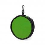 Bowl plegable y portátil para mascotas con cierre de cremallera color verde primera vista