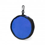 Bowl plegable y portátil para mascotas con cierre de cremallera color azul primera vista