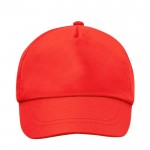 Gorra de poliéster RPET para niños con cierre de velcro quinta vista