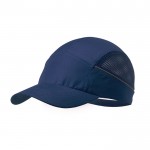 Gorra deportiva de microfibra con redecilla en los laterales color azul marino primera vista