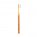 Cepillo de dientes de corcho y bambú color natural cuarta vista