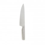 Cuchillo de cocinero de acero japonés color plateado segunda vista