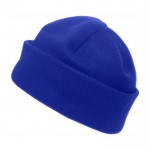 Gorro de fibra polar personalizado color azul real primera vista