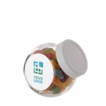 Tarro pequeño relleno de surtido de Jelly Beans 200ml color blanco vista principal