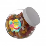 Tarro mediano relleno de surtido de Jelly Beans 900ml color blanco