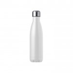 Botella de acero inoxidable con tapón de rosca de acero 550ml color blanco