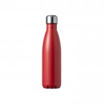 Botella de acero inoxidable con tapón de rosca de acero 550ml color rojo