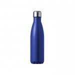Botella de acero inoxidable con tapón de rosca de acero 550ml color azul