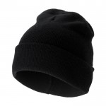 Elegante gorro de invierno para publicidad color negro