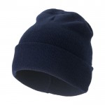 Elegante gorro de invierno para publicidad color azul marino