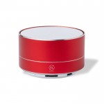 Altavoz bluetooth 5.0 multifunción reciclable color rojo segunda vista