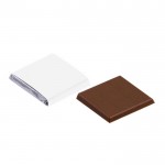 Chocolatinas de chocolate con leche en envoltorio plateado 5g color blanco segunda vista