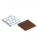 Chocolatinas de chocolate con leche en envoltorio plateado 5g color blanco vista principal