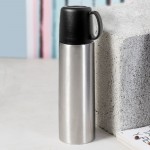 Termo de acero inoxidable 500ml y tapa con función de taza 130ml