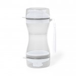 Set para mascotas de 2 compartimientos con dosificadores color blanco primera vista