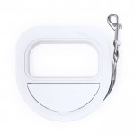 Cinta de paseo para mascotas con compartimiento para bolsas color blanco primera vista