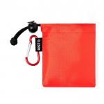 Poncho para niños en varios colores con funda de transporte color rojo primera vista