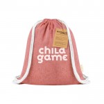 Mochila de cuerdas de 100% algodón reciclado para niños segunda vista