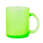 Taza de cristal en varios colores para sublimación 350ml color verde claro primera vista