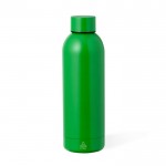 Botella de acero inox reciclado en colores metalizados 500ml color verde primera vista
