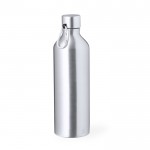 Botella de aluminio reciclado con acabado mate y mosquetón 800ml segunda vista