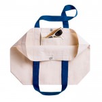 Bolsa de algodón con bolsillo y cierre magnético 280 g/m2 Eco Beach cuarta vista