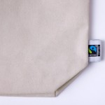 Bolsa de 100% algodón reciclado Fairtrade con asas largas 280g/m2 quinta vista