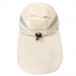 Gorra de microfibra bicolor con cierre elástico y cubre cuello quinta vista
