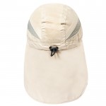 Gorra de microfibra bicolor con cierre elástico y cubre cuello quinta vista