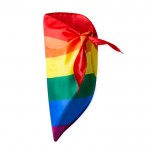 Pañuelo de poliéster multicolor con pespuntes de refuerzo segunda vista