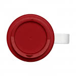 Vaso de café impresión 360º con asa color rojo segunda vista