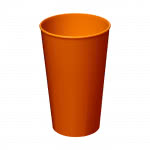 Vasos personalizados con logo color naranja
