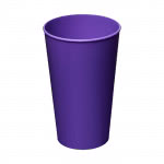 Vasos personalizados con logo color violeta