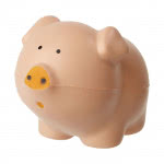 Original cerdito antiestrés para imprimir color rosa