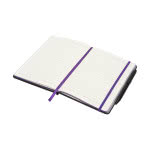 Libreta promocional detalles a color color violeta segunda vista