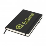 Libretas con logotipo y marcador color negro