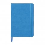 Libretas para publicidad con bolsillo interior color azul