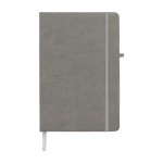 Libretas para publicidad con bolsillo interior color gris