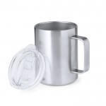 Taza de acero inoxidable de doble pared con dosificador 370ml tercera vista