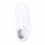 Zapatillas blancas de poliéster con cordoneras a juego talla 38 color blanco primera vista