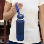 Termo acero inox de 500ml con vaso de 300ml y asa de transporte sexta vista