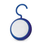 Lámpara LED con logo y gancho color azul real